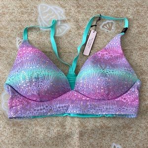 Victoria’s Secret The Lounge Bra Seafoam Glow Ombre Lace Size 32C